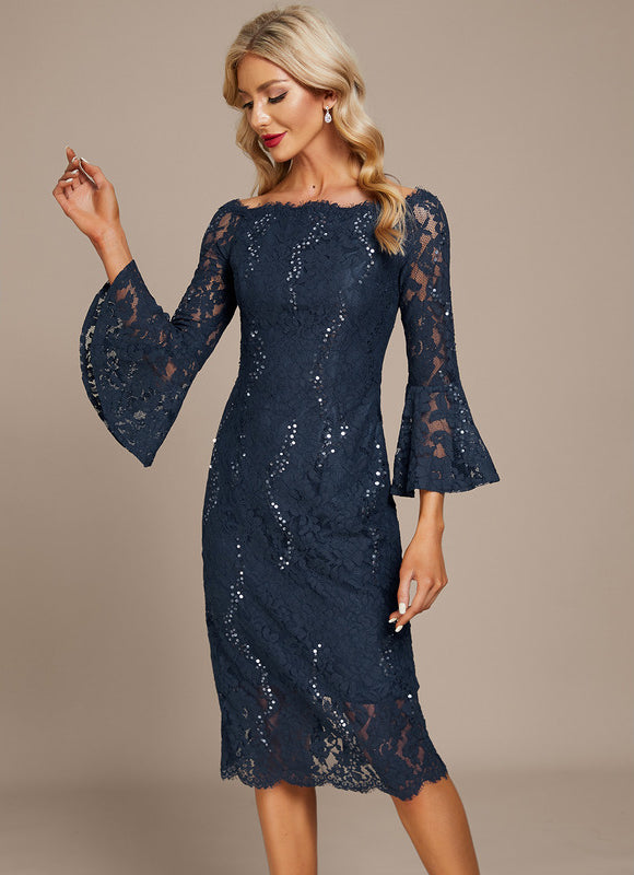 Robe Chic Chic Dentelle Étoilée