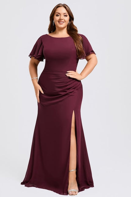 Robe Chic Flottante Bordeaux - gallery 7