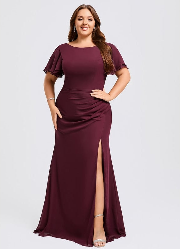 Robe Chic Flottante Bordeaux - gallery 7