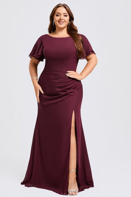 Robe Chic Flottante Bordeaux - gallery 7