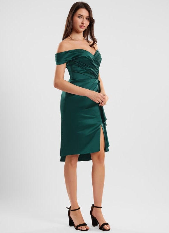 Robe Chic Émeraude Sophistiquée - gallery 1