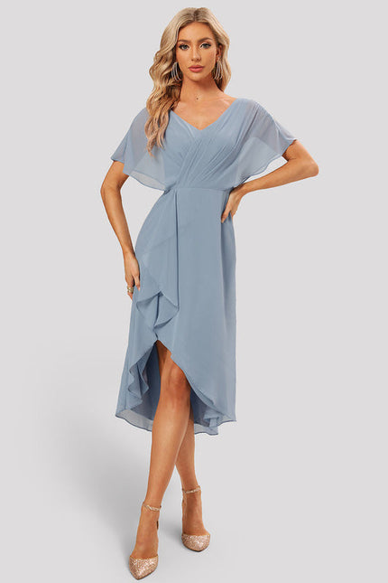 Robe Chic Mousseline Volants - gallery 2