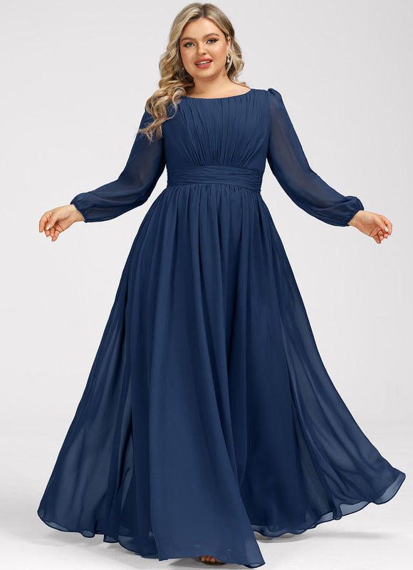 Robe Chic Mousseline Drapée - gallery 6