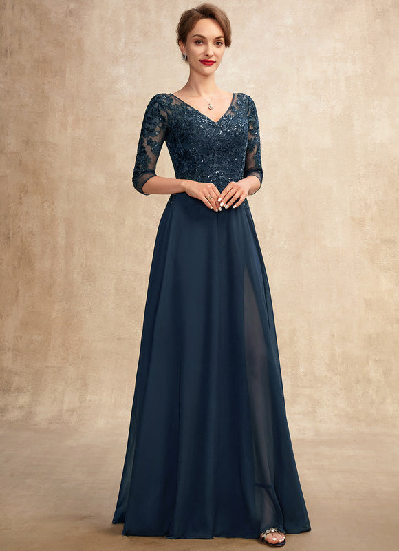 Robe Chic Longue Bleu Cobalt - gallery 2