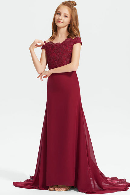 Robe Chic Dentelle Bordeaux - gallery 2