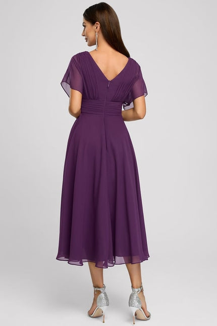 Robe Chic Asymétrique Vaporeuse - gallery 1