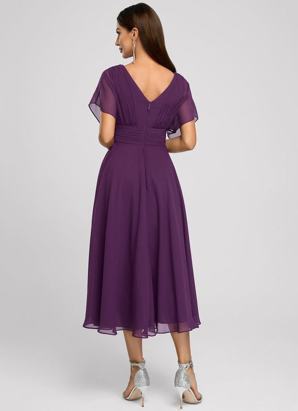 Robe Chic Asymétrique Vaporeuse - gallery 1