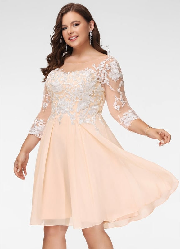 Robe Chic Chiffon Éclatante - gallery 9