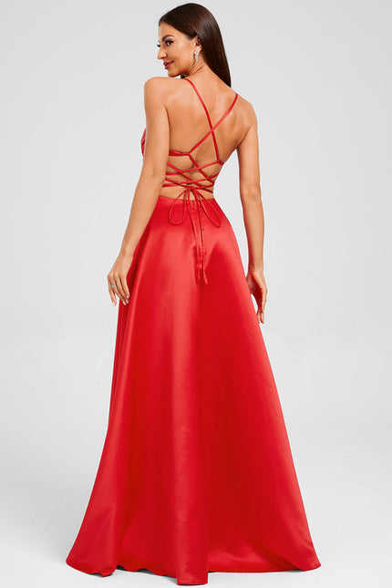 Robe Chic Éclatante Rouge - gallery 1