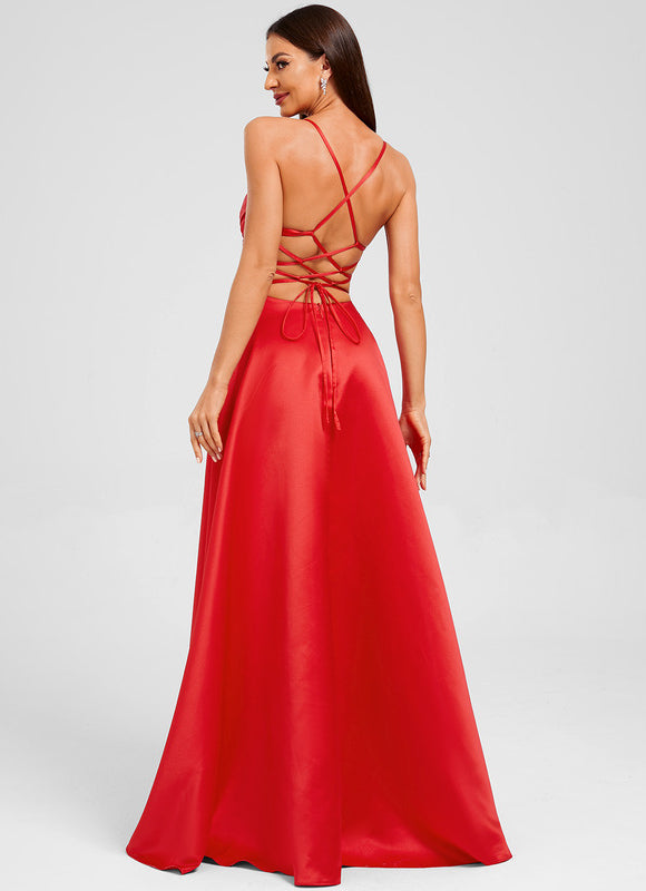 Robe Chic Éclatante Rouge - gallery 1