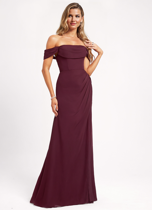 Robe Chic Violet Élégant - gallery 1