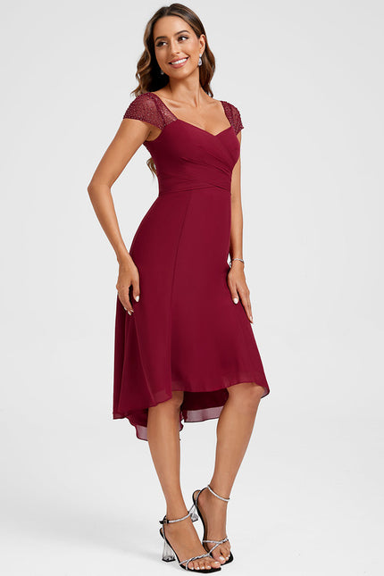 Robe Chic Bordeaux Légère - gallery 2