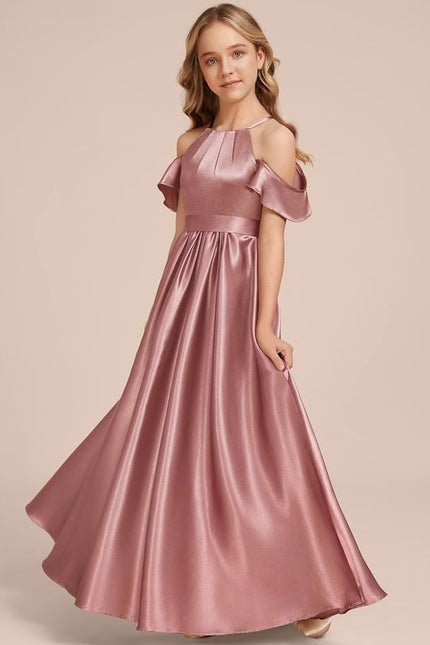 Robe Chic Satinée Bordeaux - gallery 4
