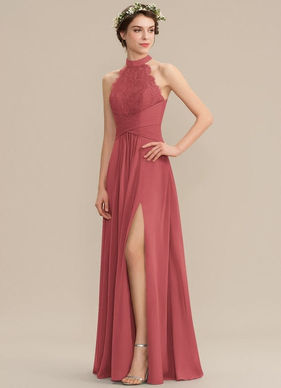 Robe Chic Gris Perle Dentelle Élégante - gallery 8