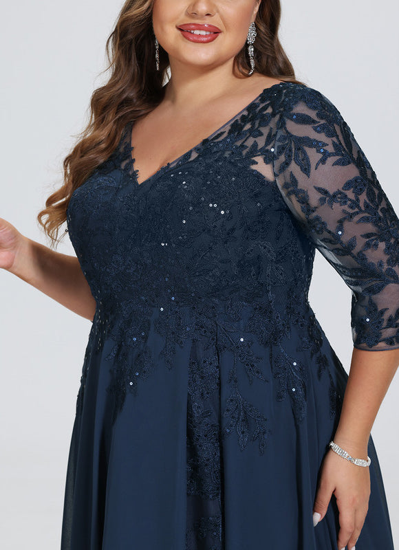 Robe Chic Longue Bleu Cobalt - gallery 9