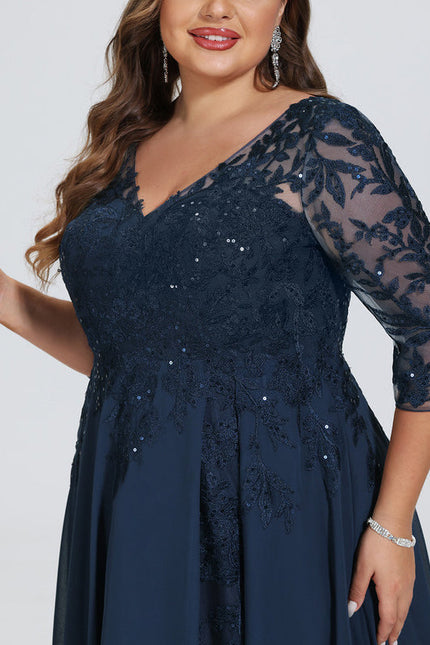 Robe Chic Longue Bleu Cobalt - gallery 9