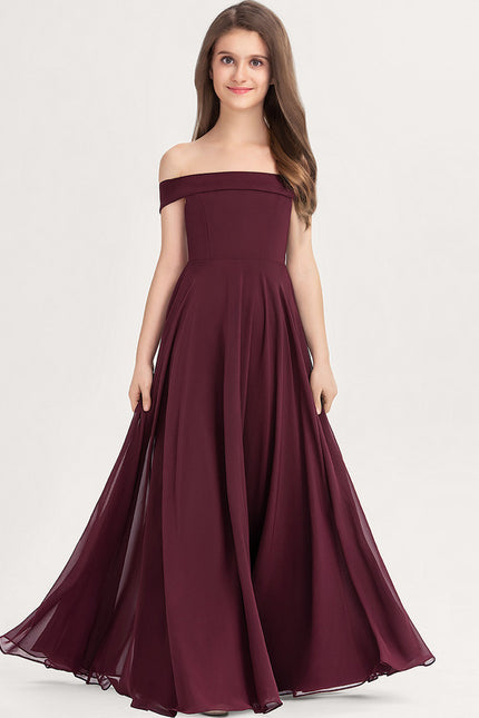 Robe Chic Bordeaux Évasée - gallery 1