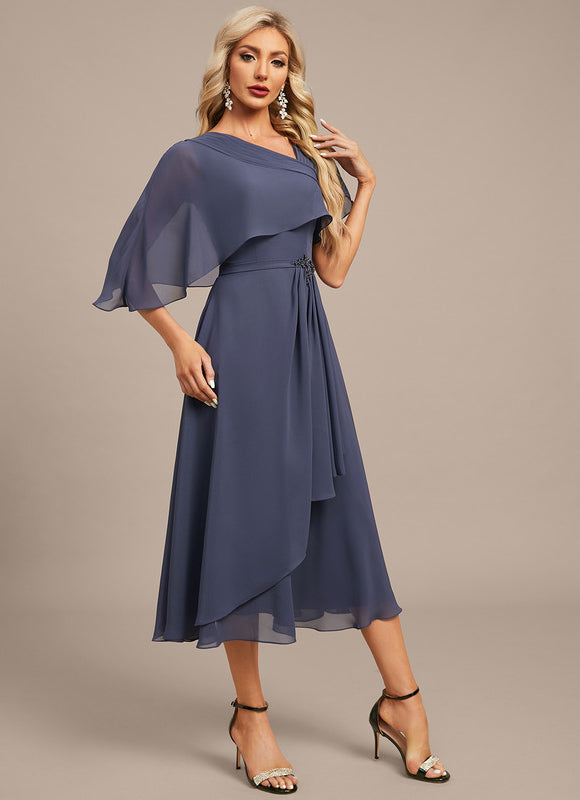 Robe Chic Élegante Ondulée - gallery 5