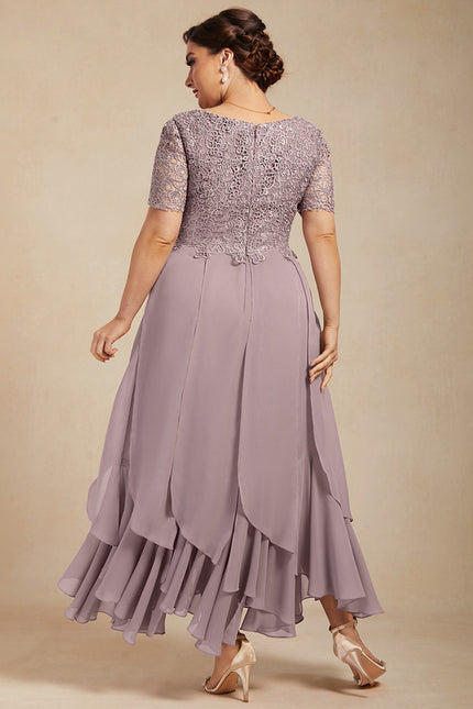 Robe Chic Mousseline Lavande - gallery 5