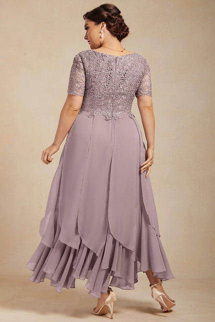 Robe Chic Mousseline Lavande - gallery 5