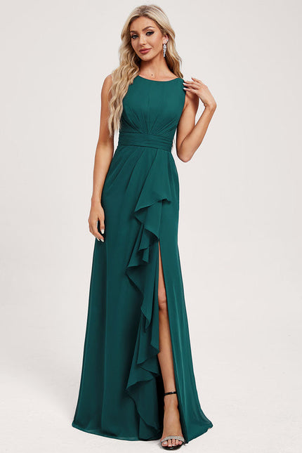 Robe Chic Mousseline Drapée - gallery 2