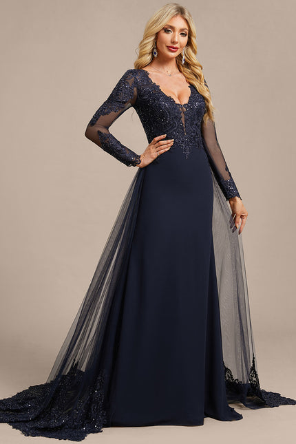 Robe Chic Élégante Marine - gallery 5