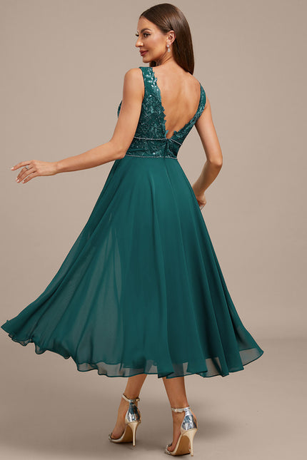 Robe Chic Émeraude Fluide - gallery 6