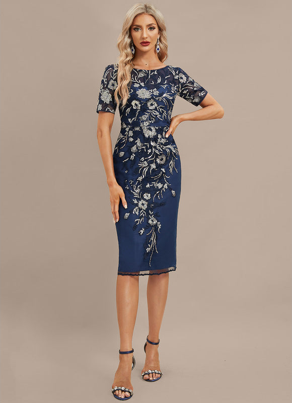 Robe Chic Nuit Florale Éclatante - gallery 1