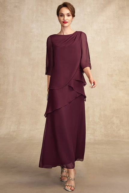 Robe Chic Mousseline Améthyste - gallery 4