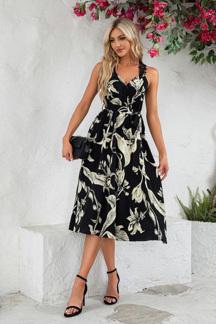 Robe Chic Fleurie Marine