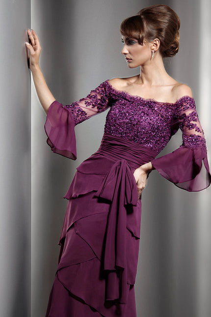 Robe Chic Manche Bouffante - gallery 4