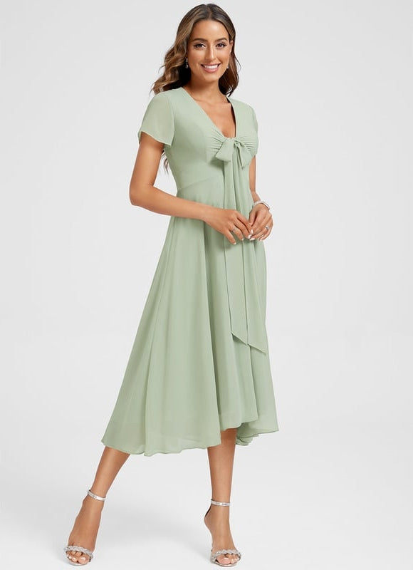 Robe Chic Fluide À Nouer - gallery 5