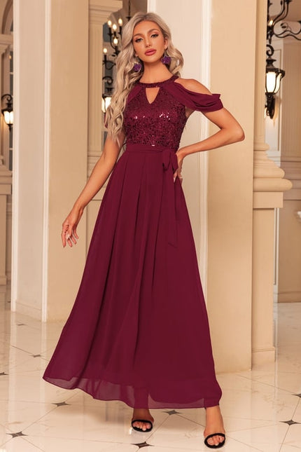 Robe Chic Éclat Grenat
