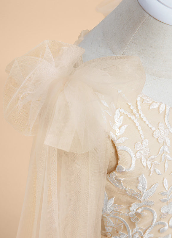 Robe Chic Tulle Beige - gallery 7