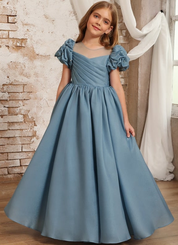 Robe Chic Bleu Doux Élégant - gallery 1