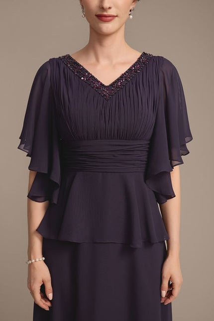 Robe Chic Plissée Améthyste - gallery 7