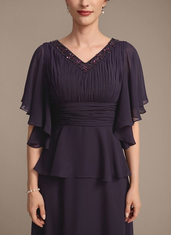 Robe Chic Plissée Améthyste - gallery 7