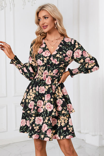 Robe Chic Fleurisson Noir - gallery 1