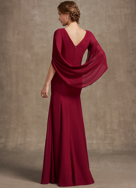 Robe Chic Mère Bordeaux - gallery 4
