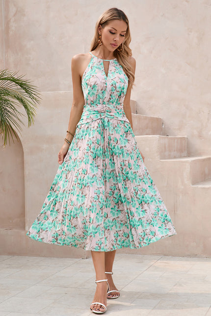 Robe Chic Trapèze Verte - gallery 1