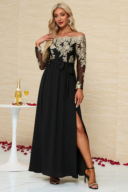 Robe Chic Noir Élégant - gallery 3