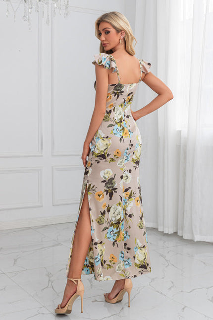 Robe Chic Fleurie Beige - gallery 2