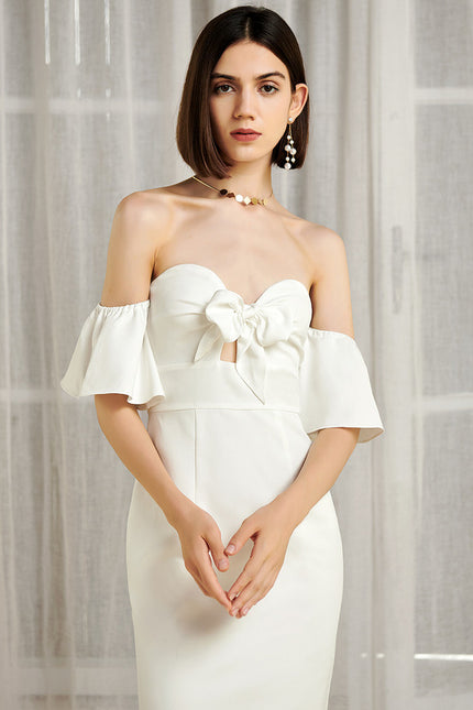 Robe Chic Crémeuse Décontractée - gallery 2