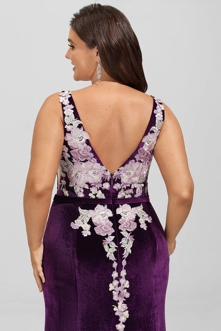 Robe Chic Velours Floral - gallery 9