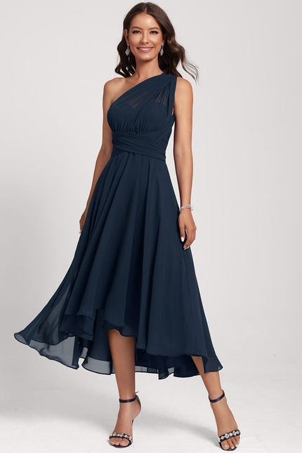 Robe Chic Asymétrique Émeraude - gallery 4