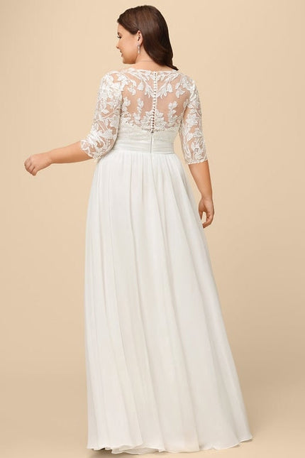 Robe Chic Vaporeuse Écrue - gallery 9