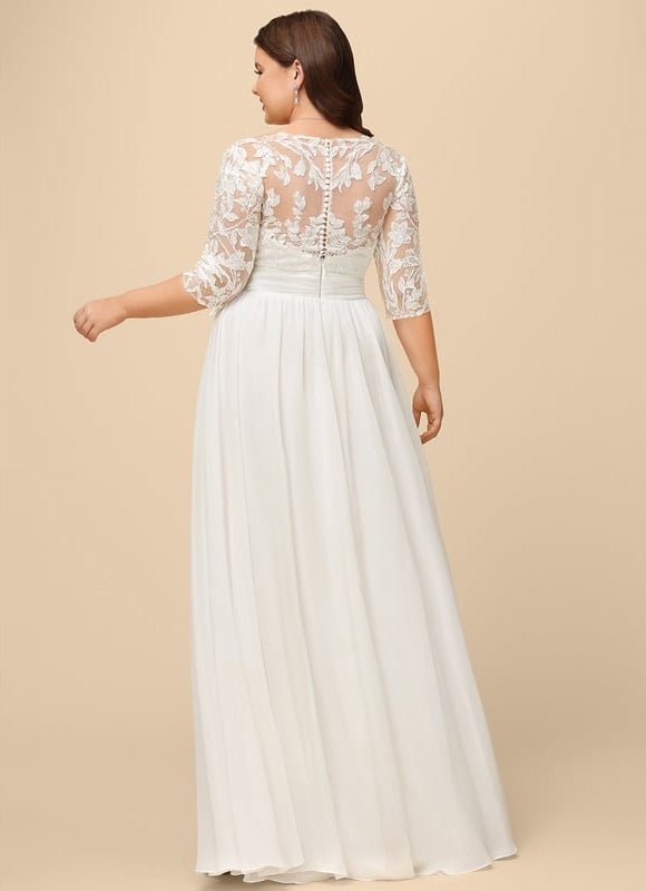 Robe Chic Vaporeuse Écrue - gallery 9