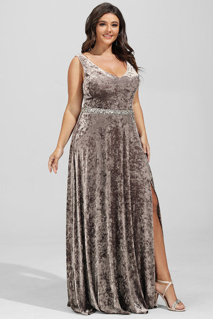 Robe Chic Velours Sombre - gallery 7