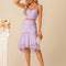Robe Chic Lilas Brodée