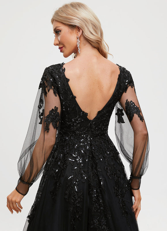 Robe Chic Noir Éblouissant - gallery 3